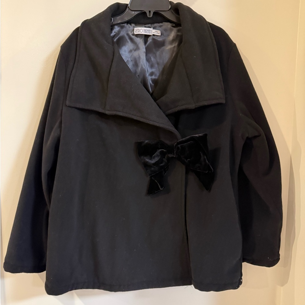 Retro Threads jacket/coat with velvet bow